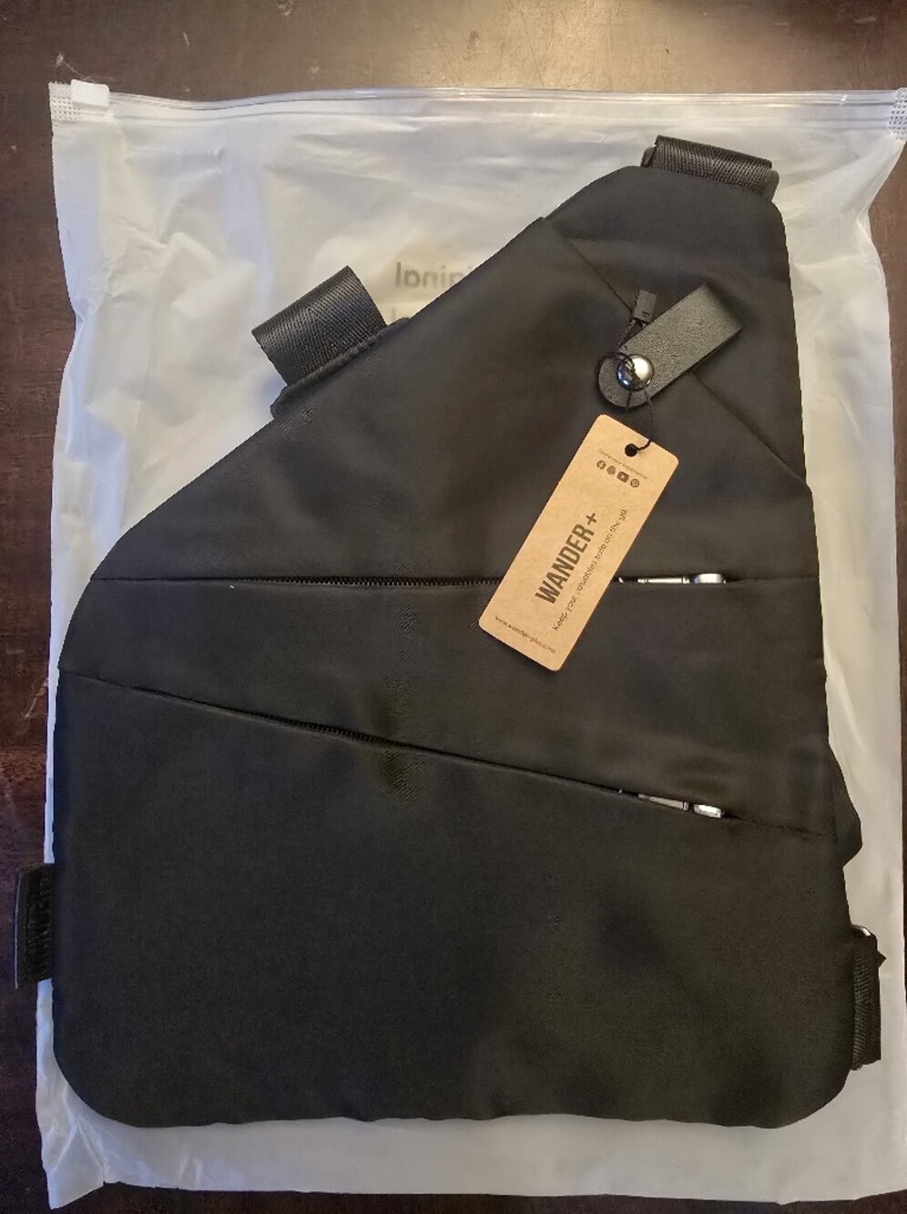 Wander Black Men’s Crossbody Sling Bag